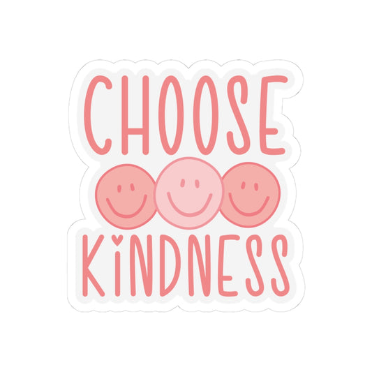 Happy Face Stickers- Choose Kindness Sticker-Waterproof Vinyl