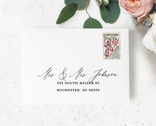 Guest & Return Addressing Envelopes